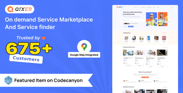 Qixer - Multi-Vendor On Demand Service Marketplace and Service Finder