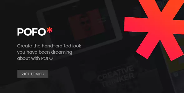 Pofo - Creative Portfolio and Blog WordPress Theme