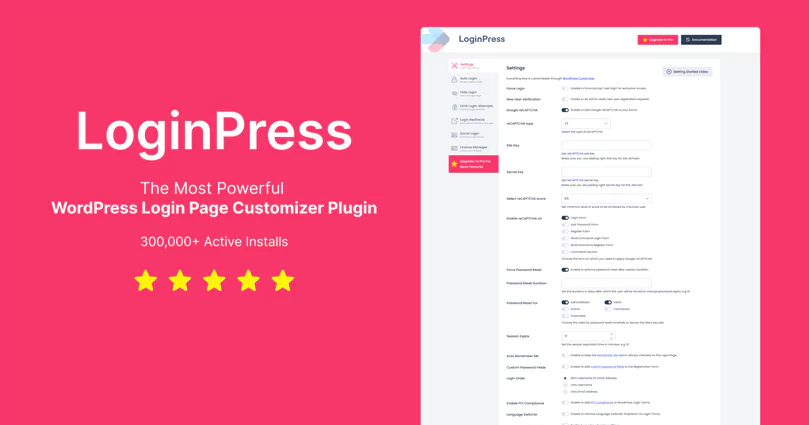 LoginPress Pro - Best WordPress Custom Login Page Plugin