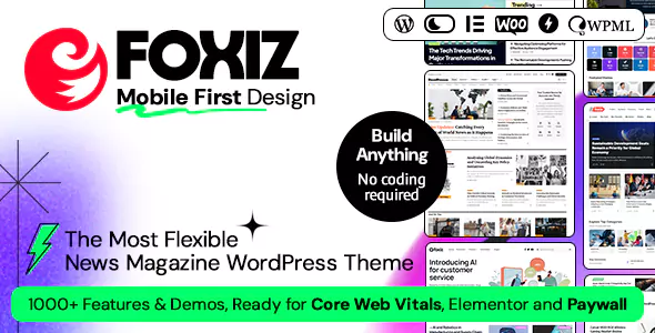 Foxiz - WordPress Newspaper News and Magazine