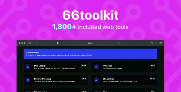 66toolkit - Ultimate Web Tools System (SAAS)