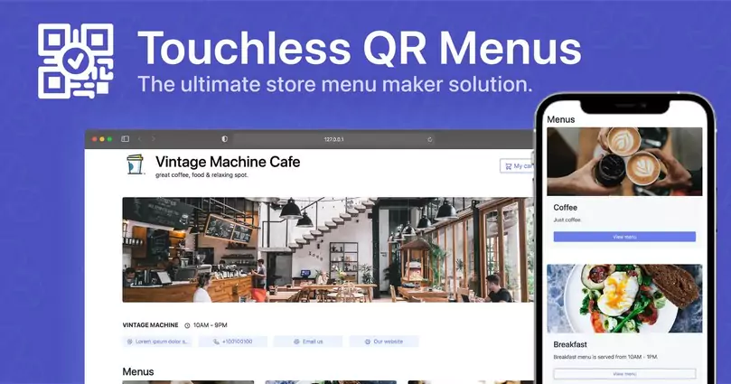 66qrmenu - Touchless QR Code Menus