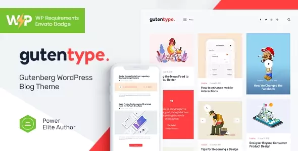 Gutentype - 100% Gutenberg Blog Theme + Elementor