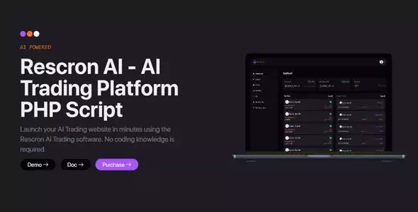 Rescron AI - AI Trading Platform PHP Script