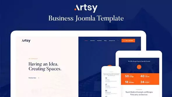 JA Artsy - Architecture and Interior Design Joomla Template