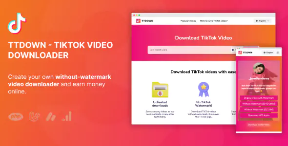 TikTok Video Downloader - Without Watermark & Music Extractor
