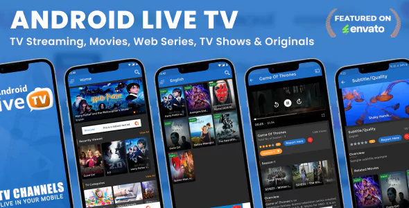 Android Live TV (TV Streaming, Movies, Web Series, TV Shows & Originals)
