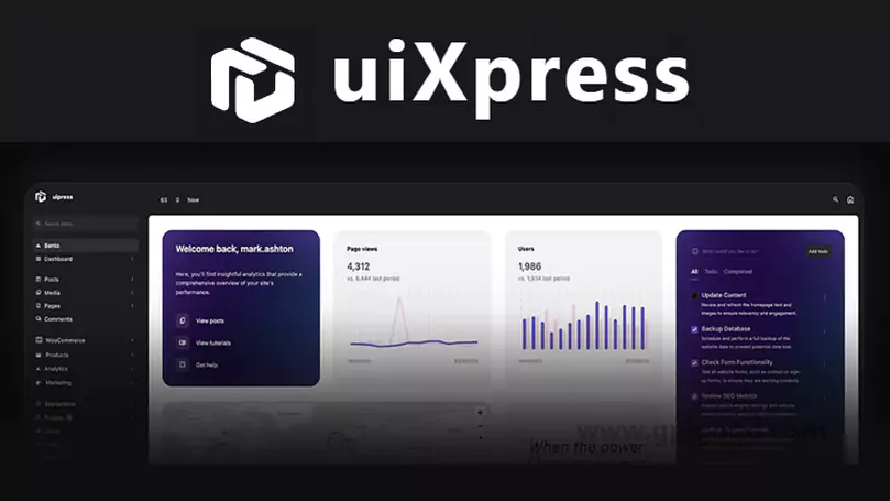 uiXpress - Modern WordPress Admin Theme