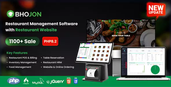 Bhojon - Best Restaurant Management Software with Restaurant Website