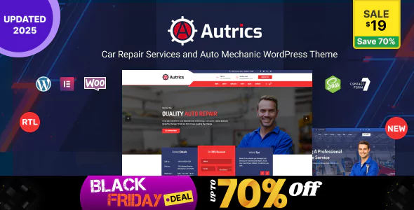 Autrics - Car Services and Auto Mechanic WordPress Theme