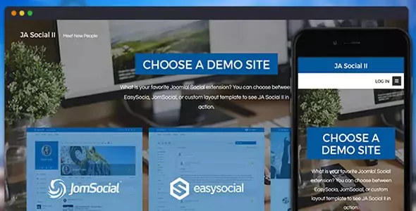 JA Social II - Best Responsive Joomla Social Template for Community