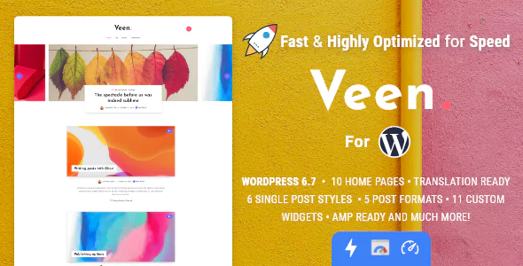 Veen - Minimal & Lightweight Blog for WordPress