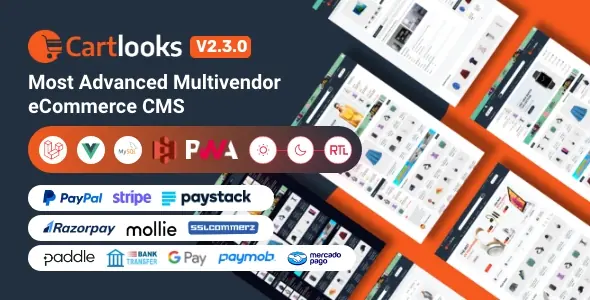 CartLooks - Laravel & VueJS Powered Multivendor Ecommerce CMS with PWA