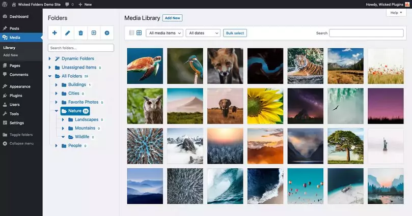 Wicked Folders Pro - WordPress Media Library Folders Plugin