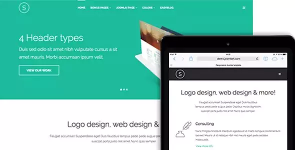 JA Sugite - Responsive Joomla Template for Designer Portfolio