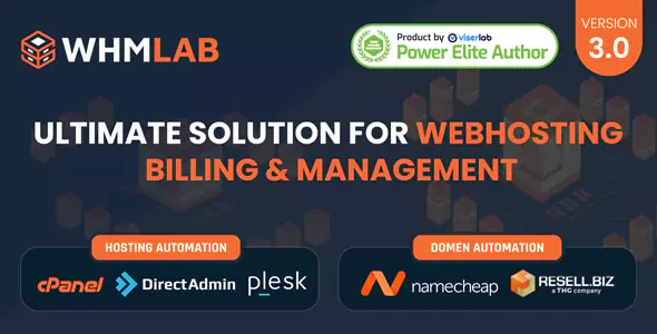 WHMLab - Ultimate Solution for WebHosting Billing and Management