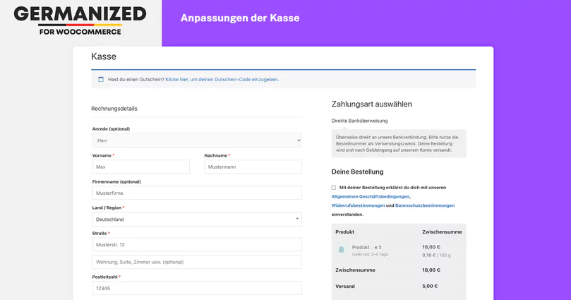 Germanized for Woocommerce Pro