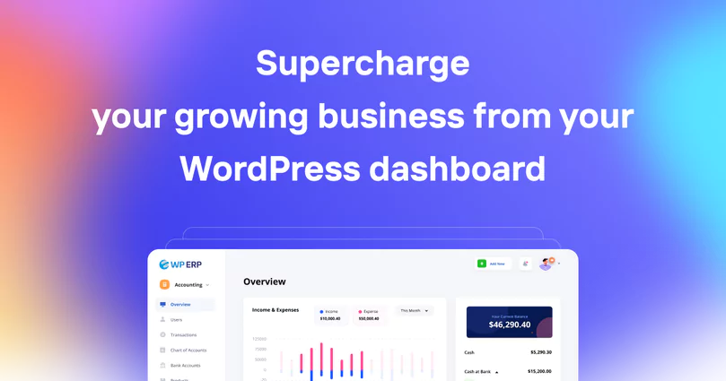 WP ERP Pro - Supercharge Your Growing Business from Your WordPress Dashboard