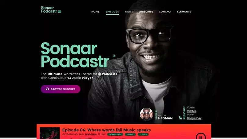 Sonaar Music - Best Music & Podcast WordPress Themes