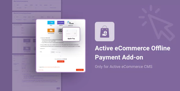 Active eCommerce Offline Payment Add-on