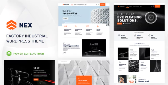Nex - Industrial Manufacturer Factory WordPress Theme