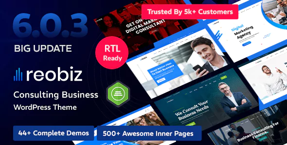 Reobiz - Consulting Business WordPress Theme