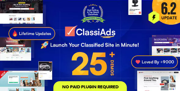 Classiads - Classified Ads WordPress Theme