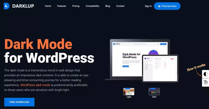 DarkLup - Smartest Dark Mode Plugin for WordPress