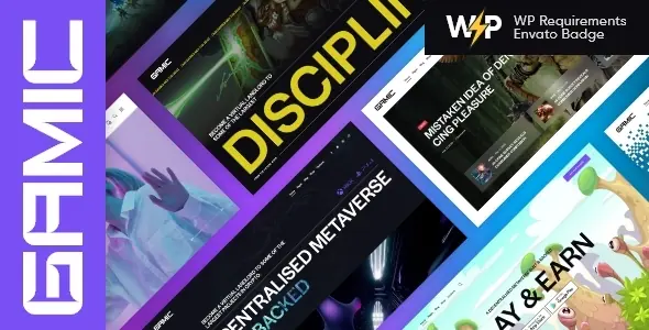 Gamic - Gaming Metaverse Game & Crypto WordPress Theme