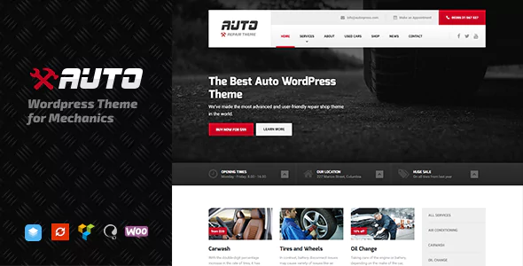 Auto - WordPress Theme for Mechanic, Car Dealers and Repair Shops