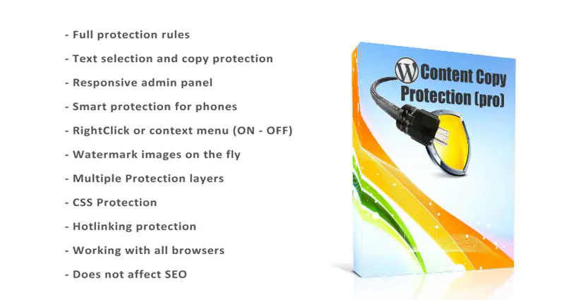 WP Content Copy Protection & No Right Click Pro
