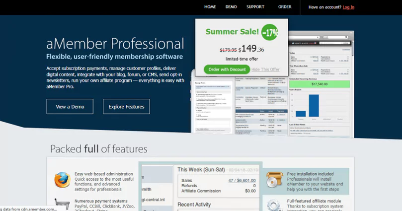 aMember Pro - Flexible, User Friendly Membership Software