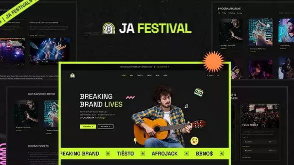 JA Festival - Amazing Joomla Template for Events and Festival