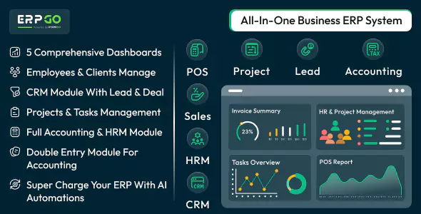 ERPGo SaaS - All-In-One Business ERP System