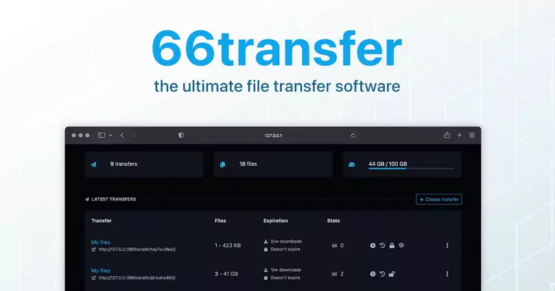 66transfer - Easy File Transfer Tool