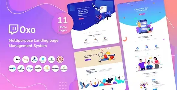 OXO - Multipurpose Landing Page CMS