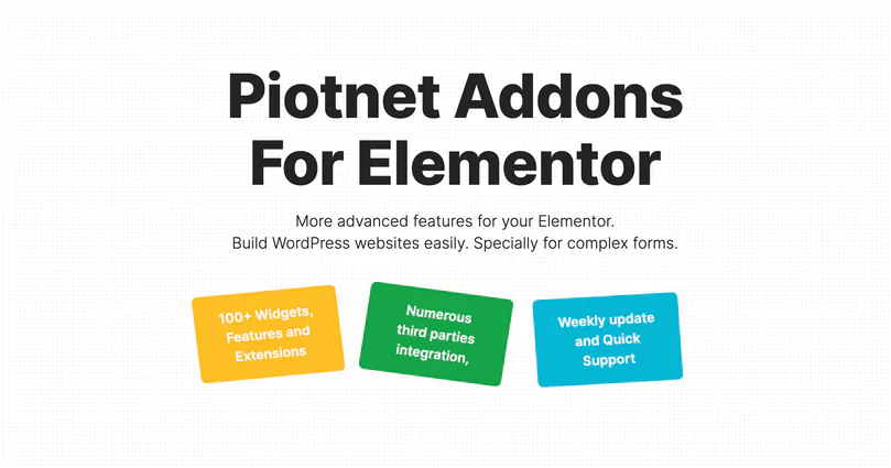 Piotnet Addons Pro for Elementor