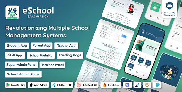 eSchool SaaS - School Management System with Student