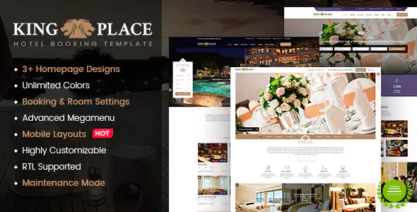 KingPlace - Hotel Booking, Spa & Resort WordPress Theme