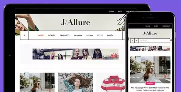 JA Allure - Creative Joomla Template for Beauty and Fashion Magazine Websites