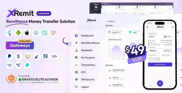 XRemit - Remittance Money Transfer Full Solution