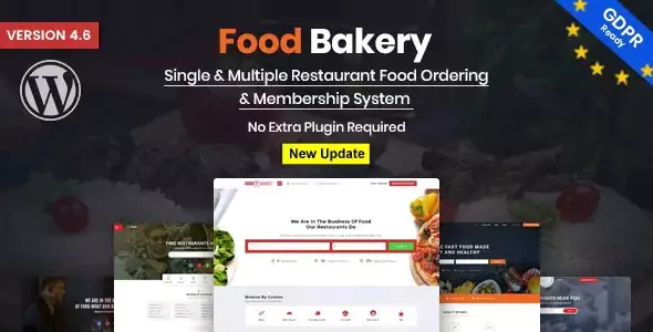 FoodBakery - Delivery Restaurant Directory WordPress Theme