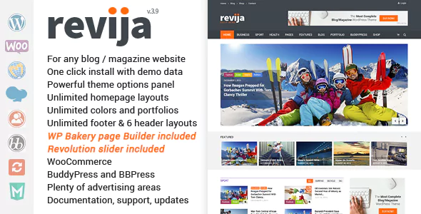 Revija - Blog & Magazine WordPress Theme