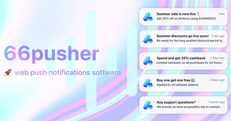 66pusher - Web Push Notifications