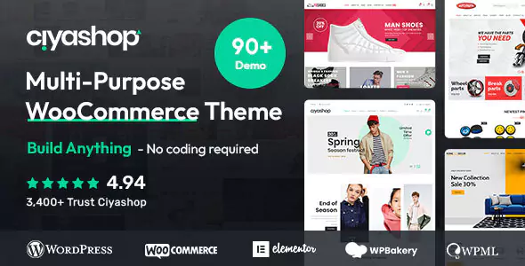 CiyaShop - Responsive Multi-Purpose WooCommerce WordPress Theme