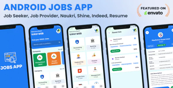 Android Jobs App (Job Seeker, Job Provider, Naukri, Shine, Indeed, Resume)