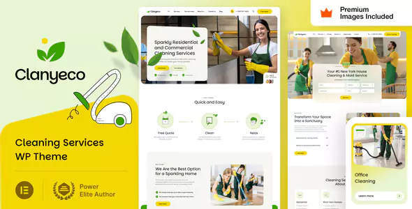 ClanyEco - Cleaning Services WordPress Theme
