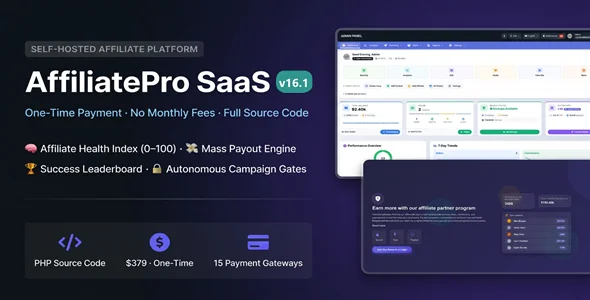 AffiliatePro SaaS - AI-Powered Multi-Vendor & MLM System