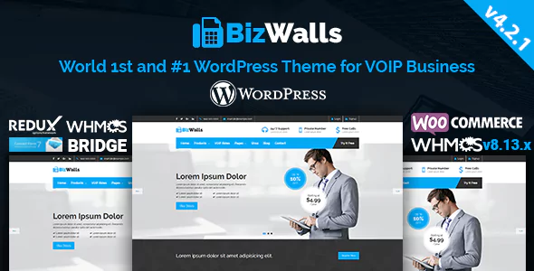 BizWalls - Responsive VOIP & Virtual Phone Business WordPress Theme