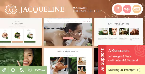 Jacqueline - Spa & Massage Salon Beauty Theme
